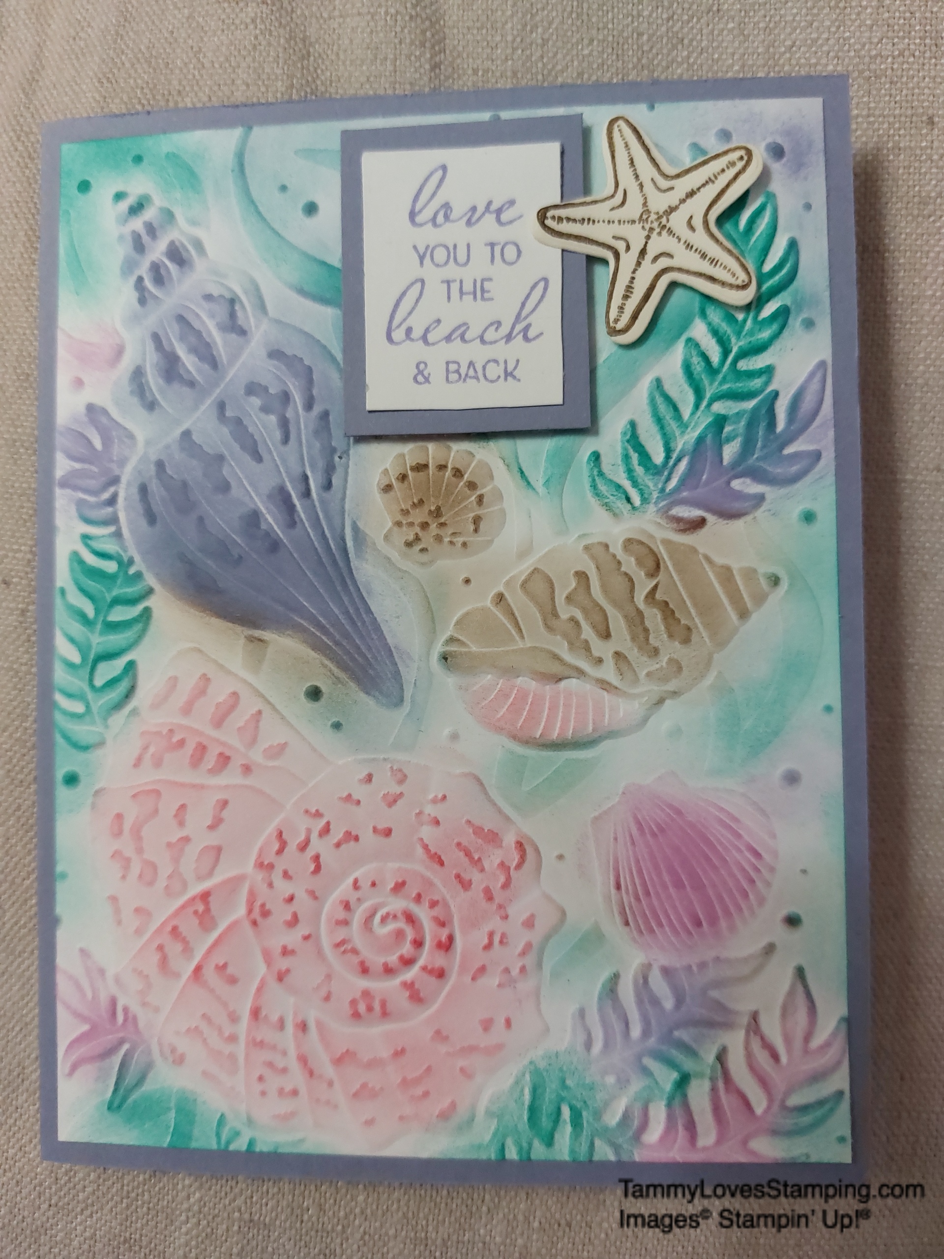 Seashells 3D Embossing Folder - Tammy Loves Stamping